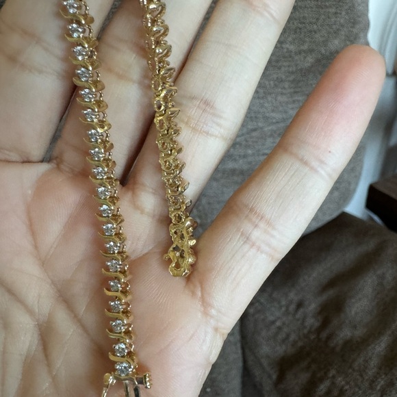 Stunning 5.88 CT Natural Diamonds on 14K Tennis Bracelet, 7.5” 11.5 grams - Picture 5 of 15